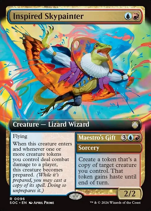 Inspired Skypainter // Maestro's Gift · Secrets of Strixhaven Commander 96/426