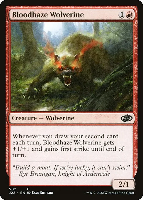 Bloodhaze Wolverine · Jumpstart 2022 502/835