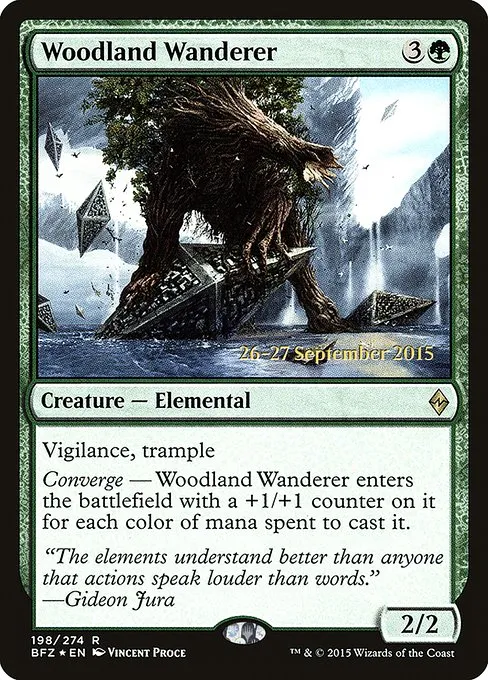 Woodland Wanderer · Battle for Zendikar Promos 198s/90