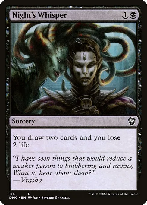 Night's Whisper · Dominaria United Commander 115/240