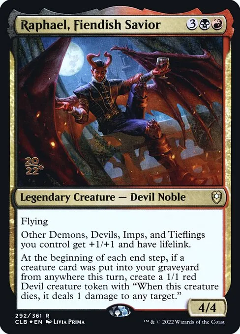 Raphael, Fiendish Savior · Battle for Baldur's Gate Promos 292s/104