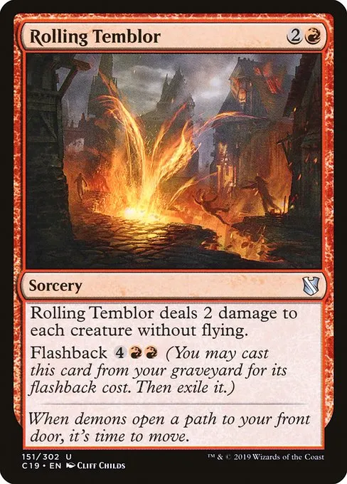Rolling Temblor · Commander 2019 151/302