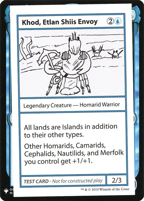 Khod, Etlan Shiis Envoy · Mystery Booster Playtest Cards 2019 24/121