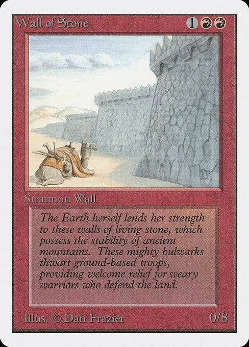 Wall of Stone · Unlimited Edition 183/302