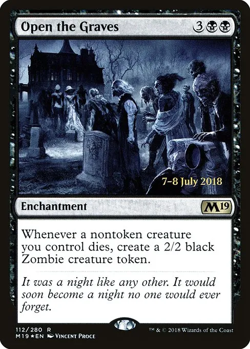 Open the Graves · Core Set 2019 Promos 112s/95