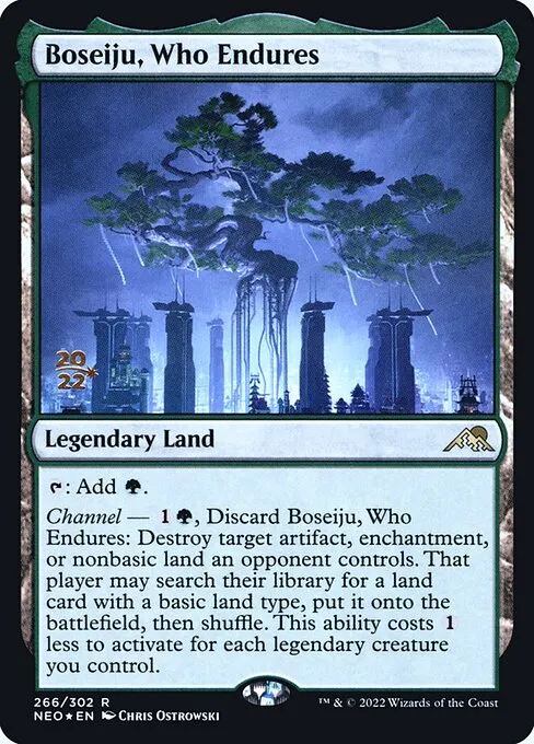 Boseiju, Who Endures · Kamigawa: Neon Dynasty Promos 266s/148