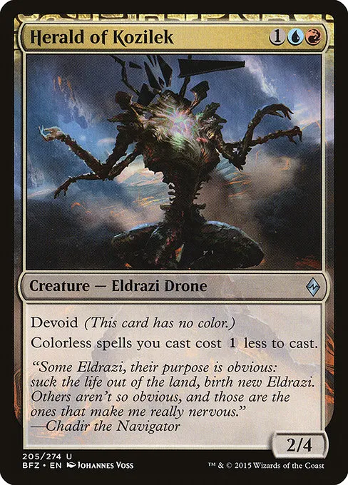 Herald of Kozilek · Battle for Zendikar 205/299