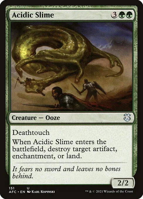 Acidic Slime · Forgotten Realms Commander 151/331
