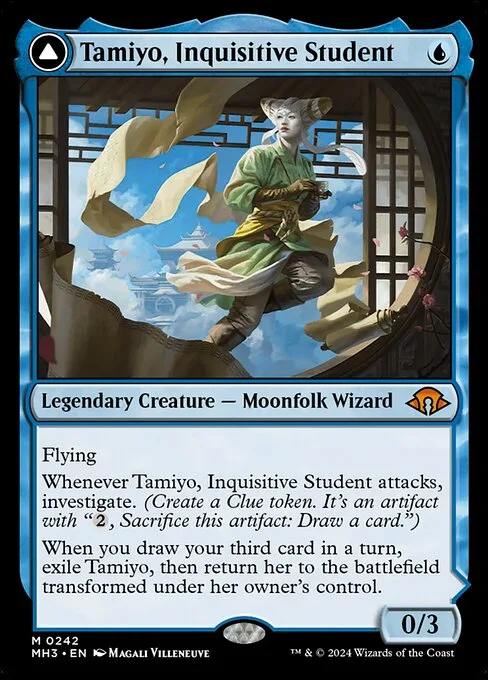 Tamiyo, Inquisitive Student // Tamiyo, Seasoned Scholar · Modern Horizons 3 242/528