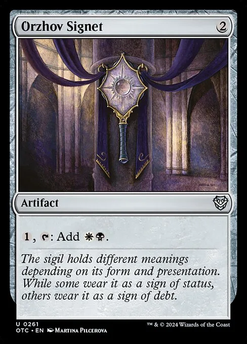 Orzhov Signet · Outlaws of Thunder Junction Commander 261/342