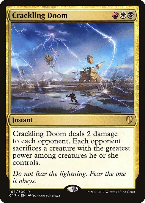 Crackling Doom · Commander 2017 167/309