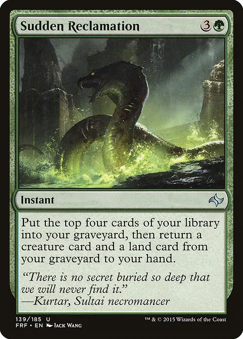 Sudden Reclamation · Fate Reforged 139/191