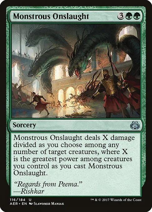 Monstrous Onslaught · Aether Revolt 116/197
