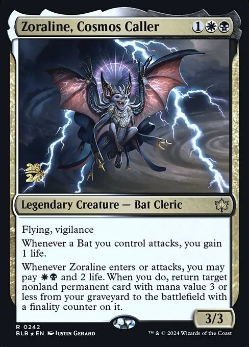 Zoraline, Cosmos Caller · Bloomburrow Promos 242s/160