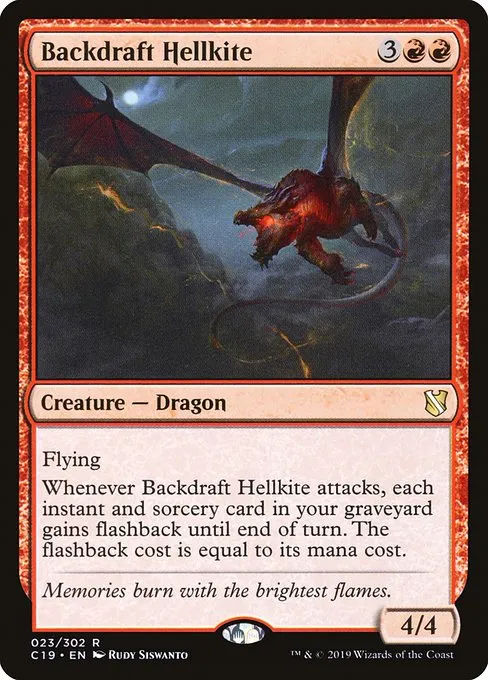 Backdraft Hellkite · Commander 2019 23/302