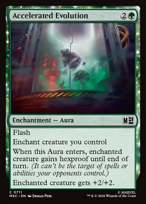 Accelerated Evolution · Marvel Super Heroes Commander 711/9