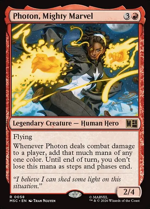 Photon, Mighty Marvel · Marvel Super Heroes Commander 58/9