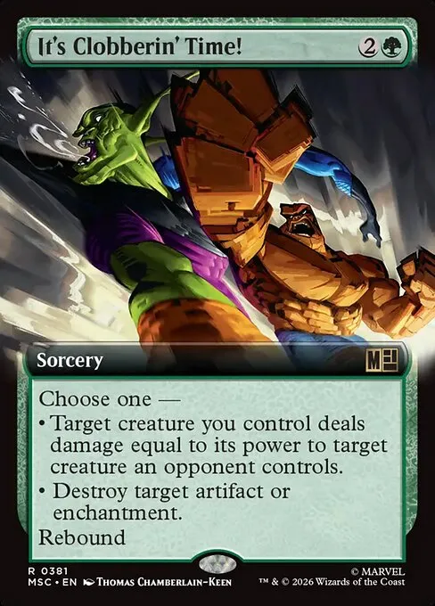 It's Clobberin' Time! · Marvel Super Heroes Commander 381/9