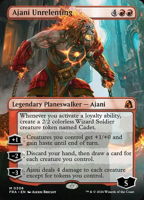 Ajani Unrelenting · Reality Fracture 308/7