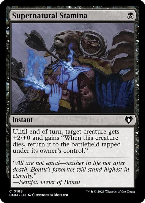 Supernatural Stamina · Commander Masters 188/1067