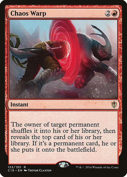 Chaos Warp · Commander 2016 122/351