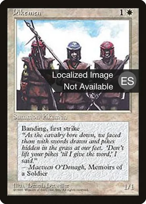 Pikemen · Fourth Edition Foreign Black Border 42/378