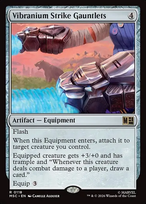 Vibranium Strike Gauntlets · Marvel Super Heroes Commander 118/9