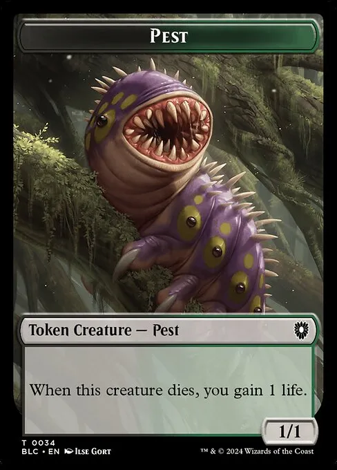 Pest · Bloomburrow Commander Tokens 34/41