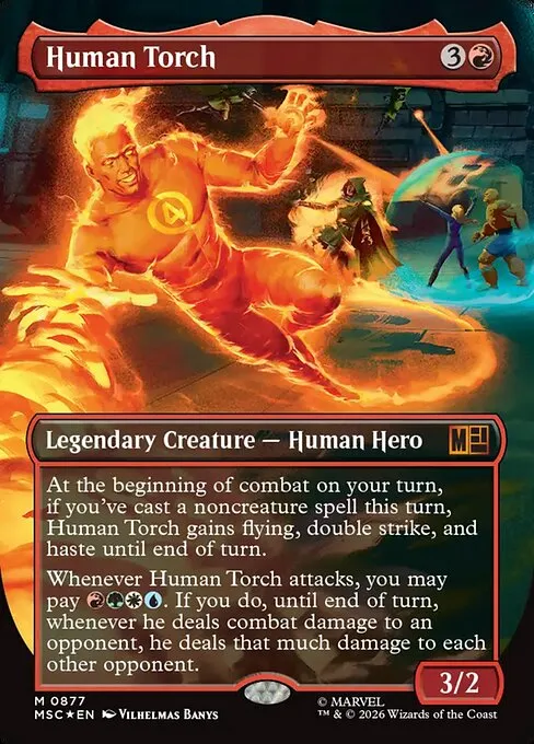 Human Torch · Marvel Super Heroes Commander 877/9