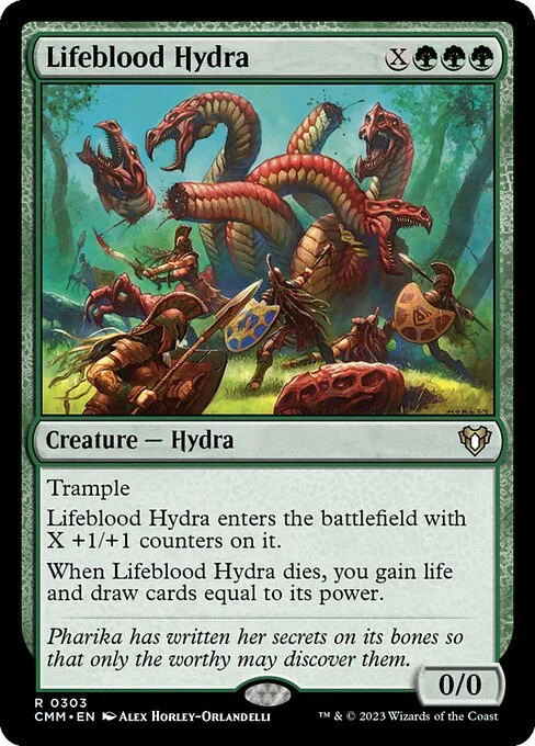 Lifeblood Hydra · Commander Masters 303/1067