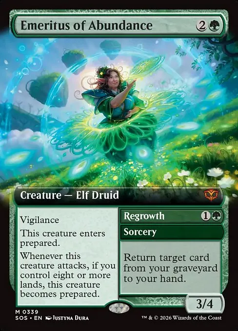 Emeritus of Abundance // Regrowth · Secrets of Strixhaven 339/368