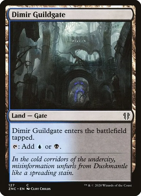 Dimir Guildgate · Zendikar Rising Commander 127/142