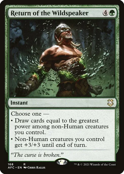 Return of the Wildspeaker · Forgotten Realms Commander 168/331