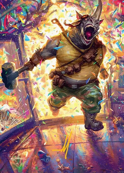 Rocksteady, Rowdy Rhino // Rocksteady, Rowdy Rhino · Teenage Mutant Ninja Turtles Art Series 54/54