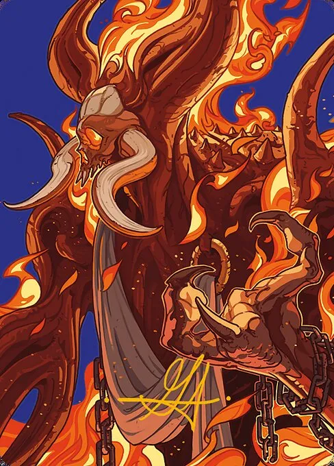Phlage, Titan of Fire's Fury // Phlage, Titan of Fire's Fury · Modern Horizons 3 Art Series 50/54