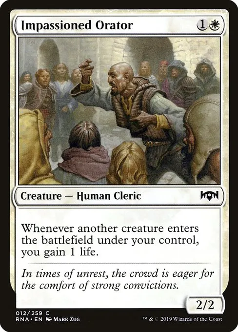 Impassioned Orator · Ravnica Allegiance 12/273