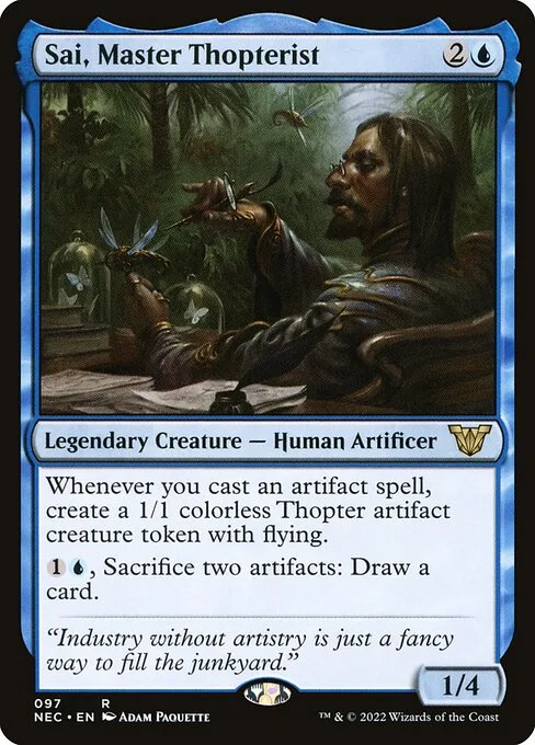 Sai, Master Thopterist · Neon Dynasty Commander 97/179