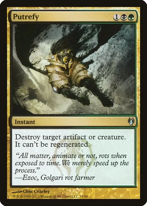 Putrefy · Duel Decks: Izzet vs. Golgari 71/90
