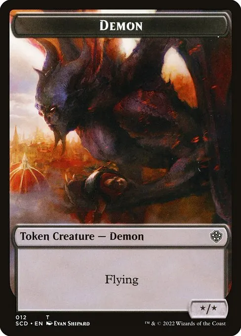 Demon · Starter Commander Deck Tokens 12/27