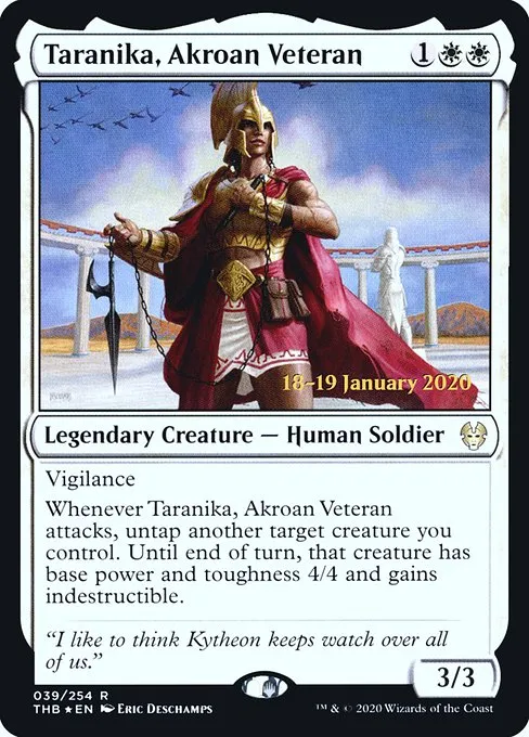 Taranika, Akroan Veteran · Theros Beyond Death Promos 39s/137