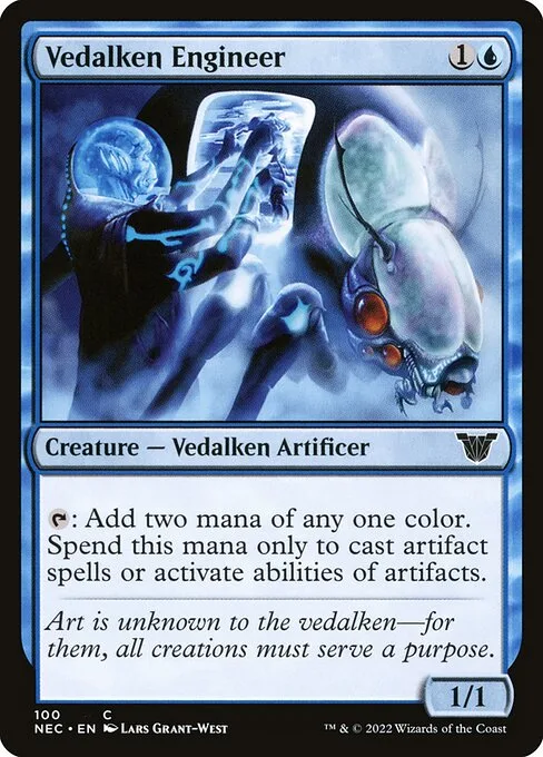 Vedalken Engineer · Neon Dynasty Commander 100/179