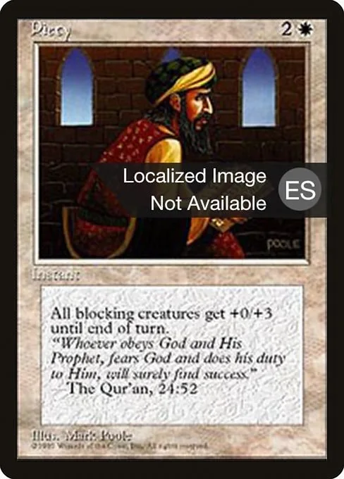 Piety · Fourth Edition Foreign Black Border 41/378