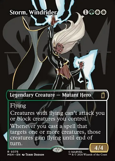 Storm, Windrider · Marvel Super Heroes 375/24