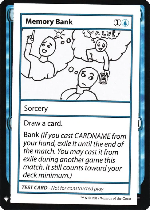 Memory Bank · Mystery Booster Playtest Cards 2019 27/121