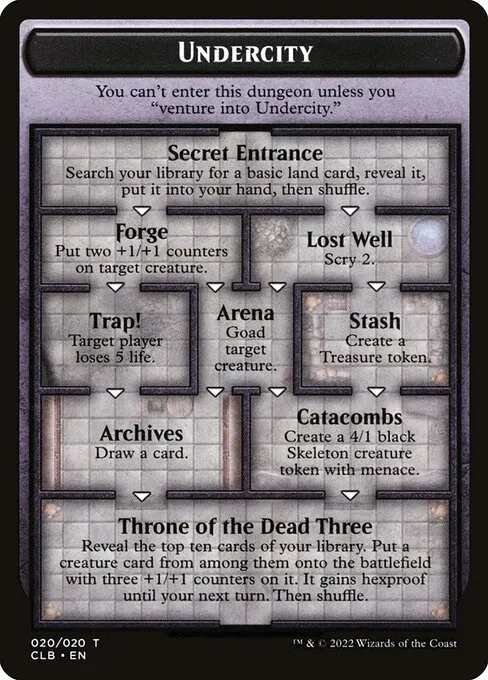 Undercity // The Initiative · Battle for Baldur's Gate Tokens 20/51