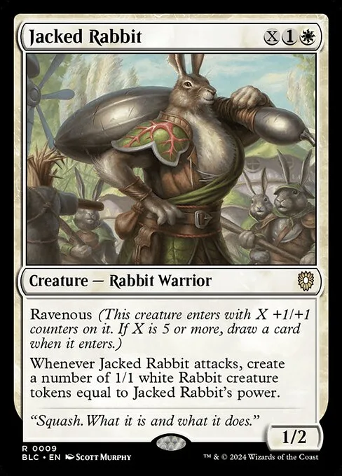 Jacked Rabbit · Bloomburrow Commander 9/356