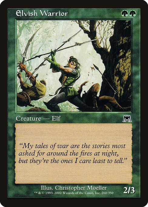 Elvish Warrior · Onslaught 260/351