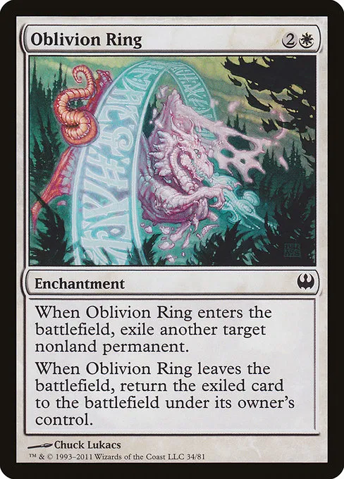 Oblivion Ring · Duel Decks: Knights vs. Dragons 34/81