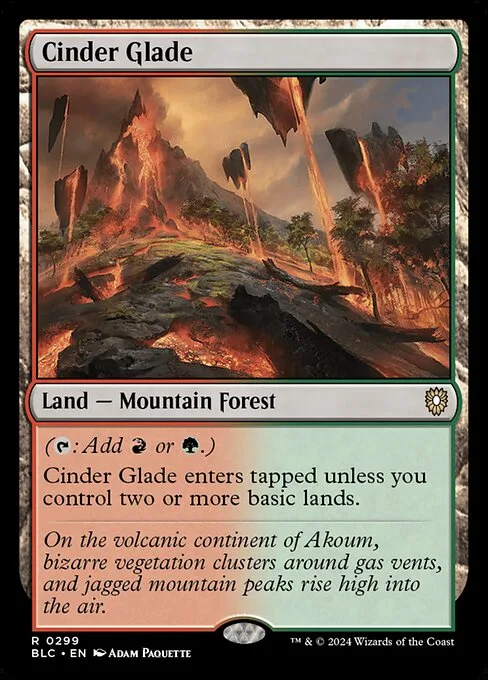 Cinder Glade · Bloomburrow Commander 299/356