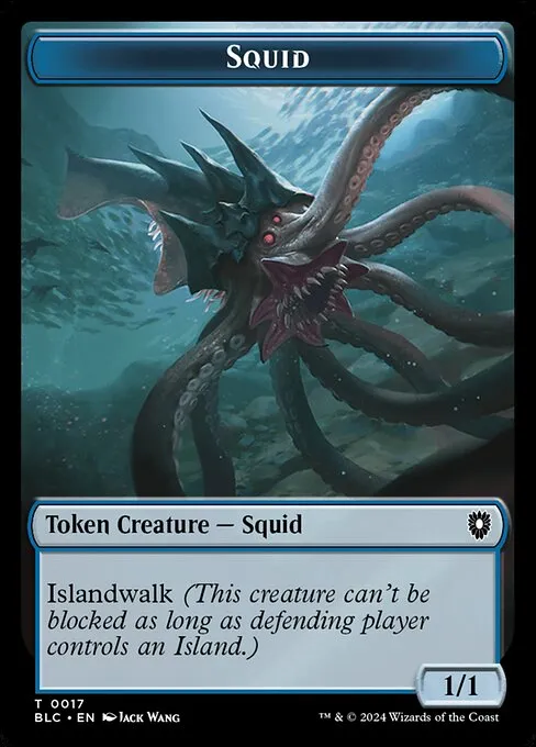 Squid · Bloomburrow Commander Tokens 17/41